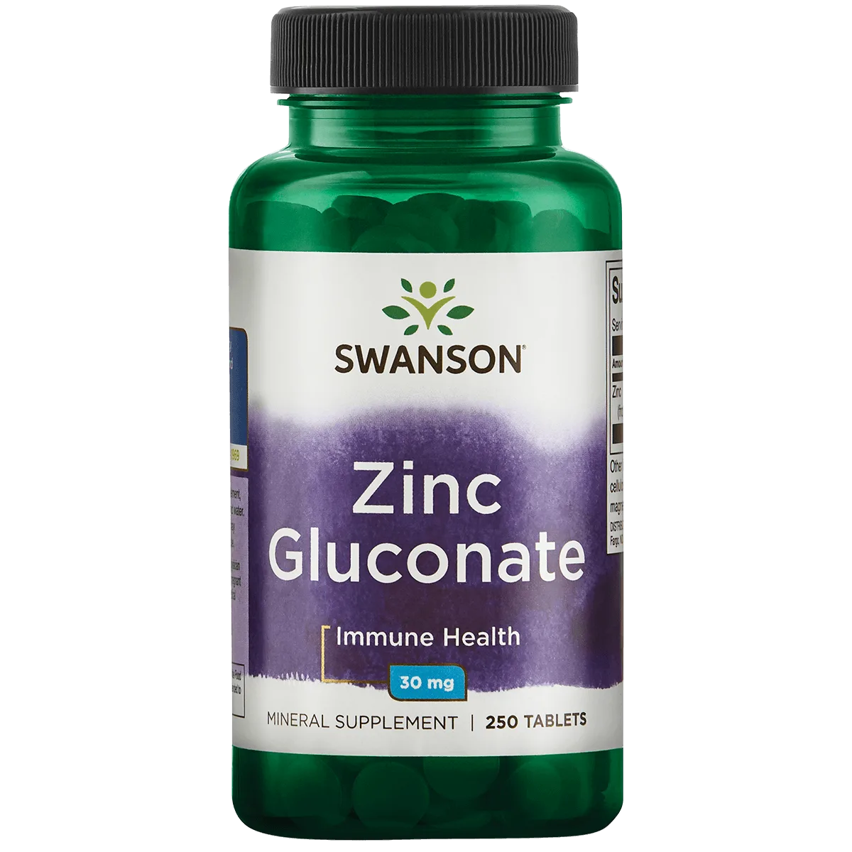 Swanson Zinc (Gluconate) 30mg - 250 tabs 250
