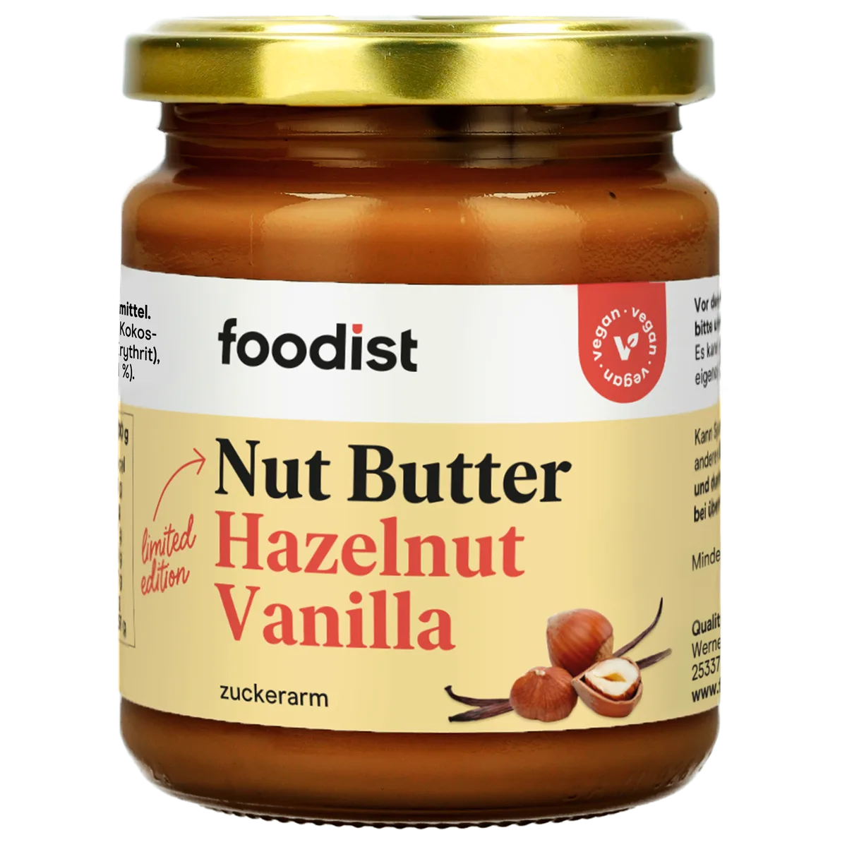 Nut Butter Hazelnut Vanilla / 250g – Bild 2