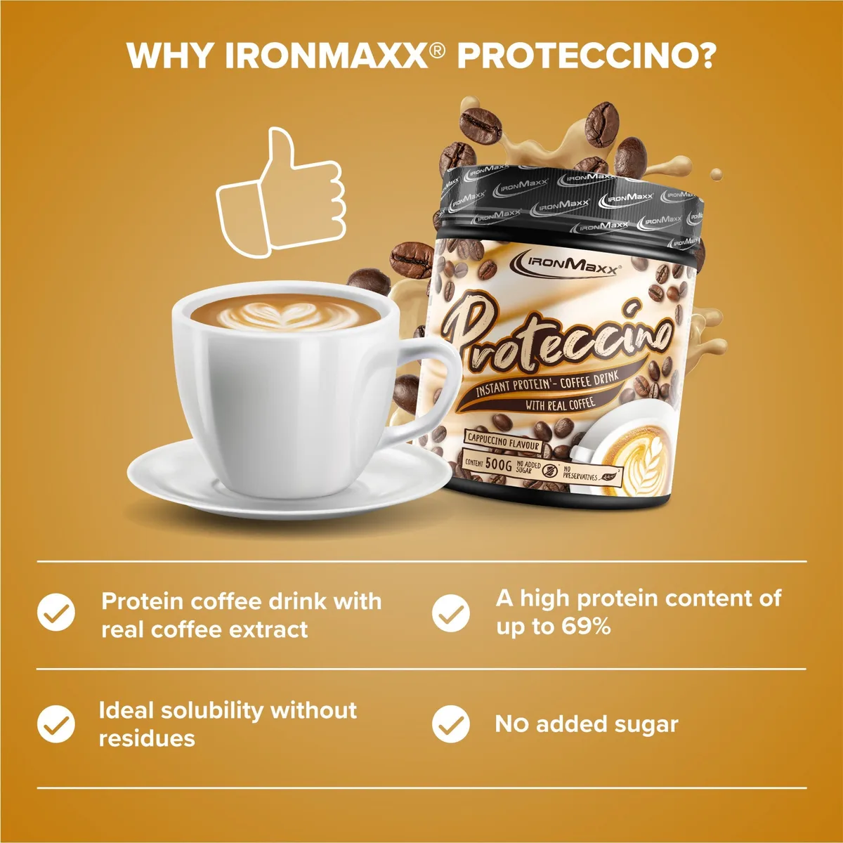Proteccino (500g) - Cappuccino – Bild 3