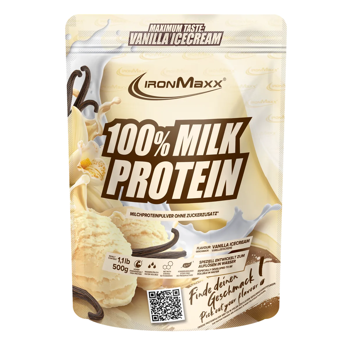 100% Milk-Protein (500g) - Vanilla Ice Cream
