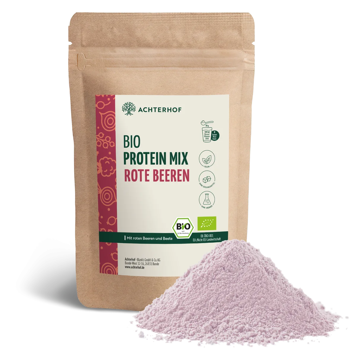 Bio Protein Mix rote Beeren (250g) – Bild 2