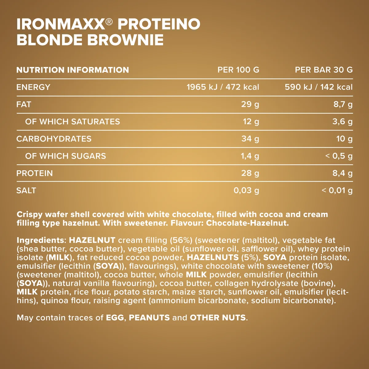 Proteino (30g) - Blondie Brownie – Bild 4
