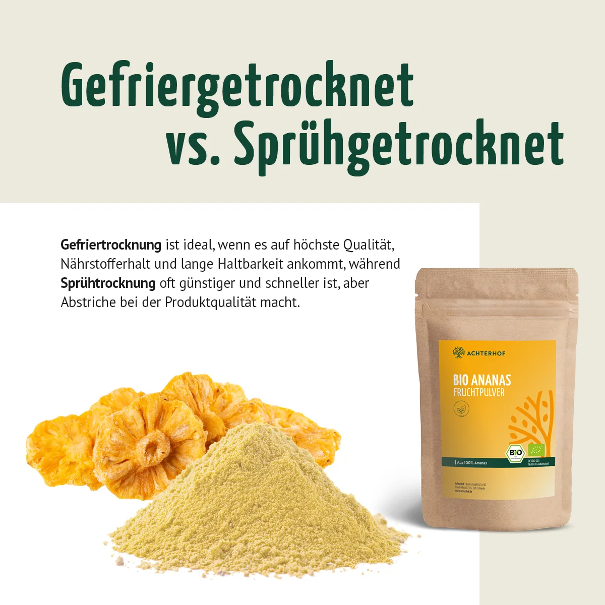 Bio Ananas Fruchtpulver (250g) – Bild 8