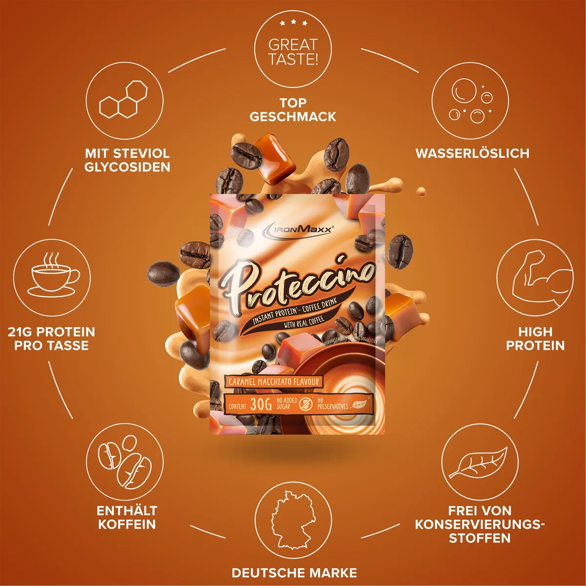 Proteccino (30g) - Caramel Macchiato – Bild 5
