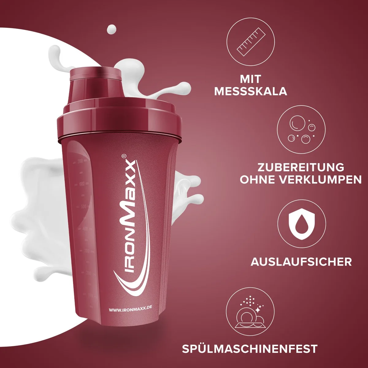 Shaker (700ml) - Cozy Red – Bild 2