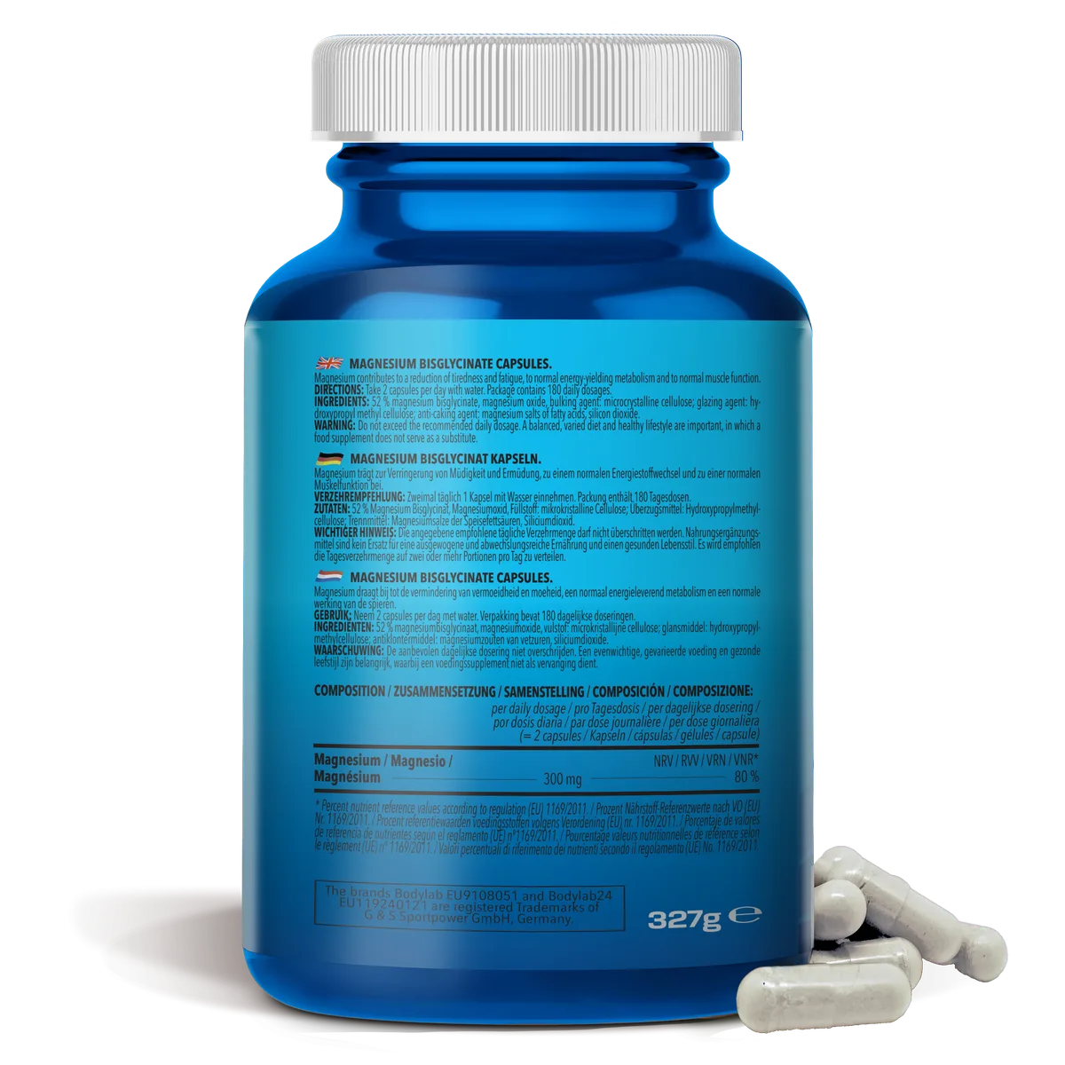 Magnesium Bisglycinate (360 Kapseln) – Bild 3
