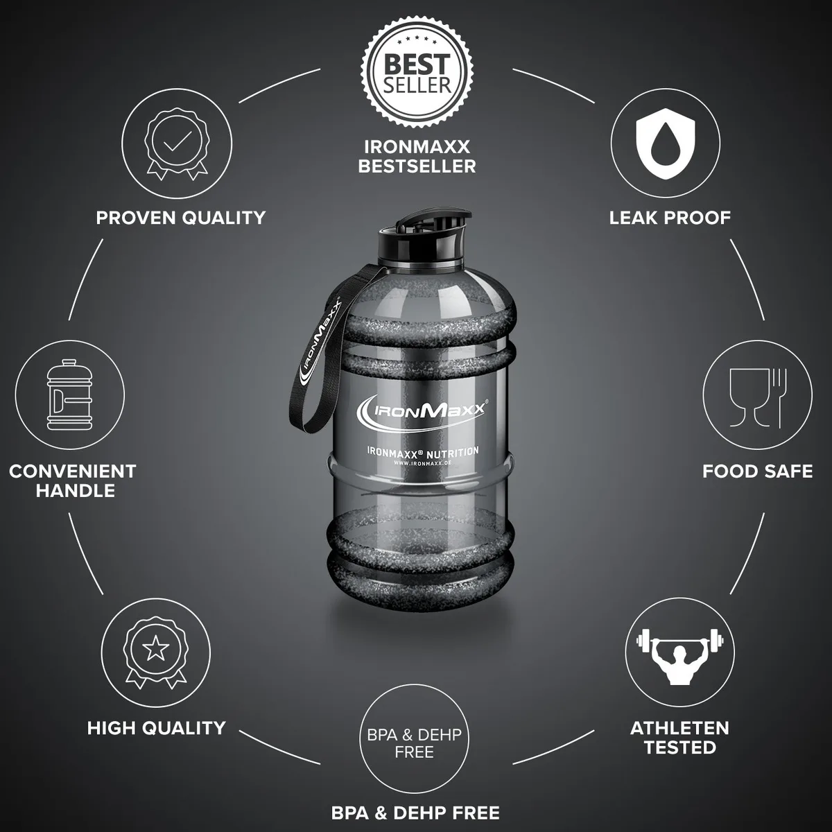 Water Gallon (2200ml) - Grau – Bild 6