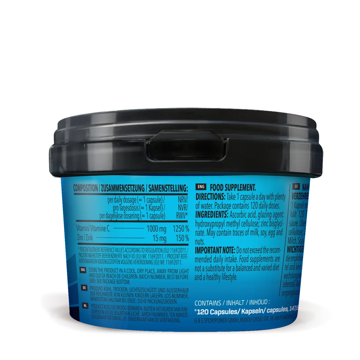 Vitamin C + Zinc (120 Kapseln) – Bild 2