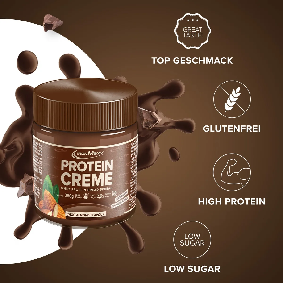 Protein Creme (250g) - Choc Almond – Bild 8