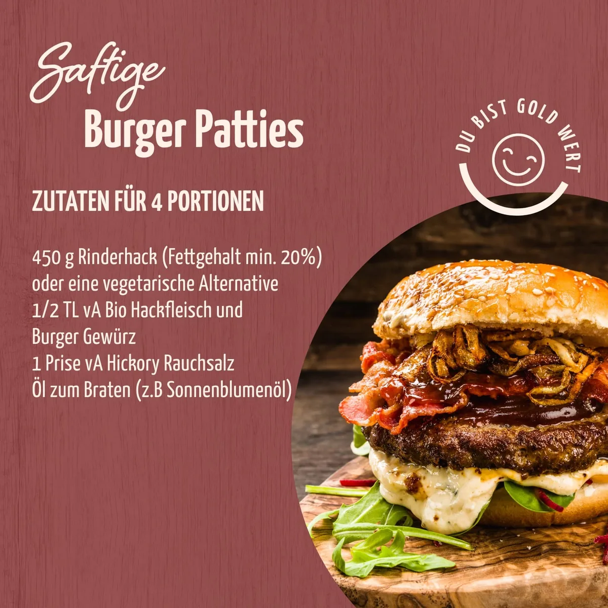 Burger Gewürzzubereitung Bio (52g) – Bild 4