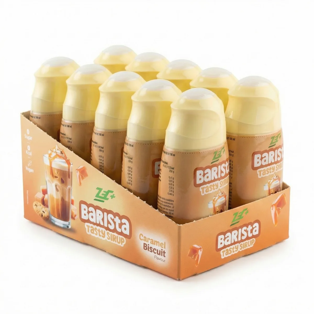 ZEC+ TASTY SIRUP, 65 ml Barista Vanilla Latte / 10 Stück – Bild 4
