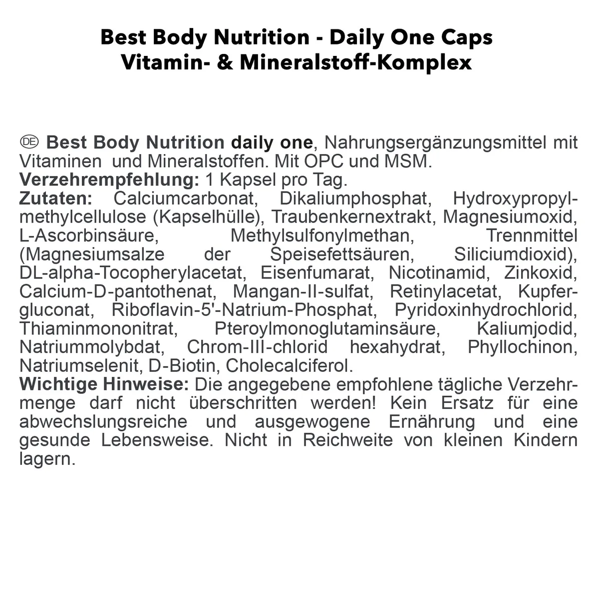 Daily One (100 Kapseln) – Bild 6