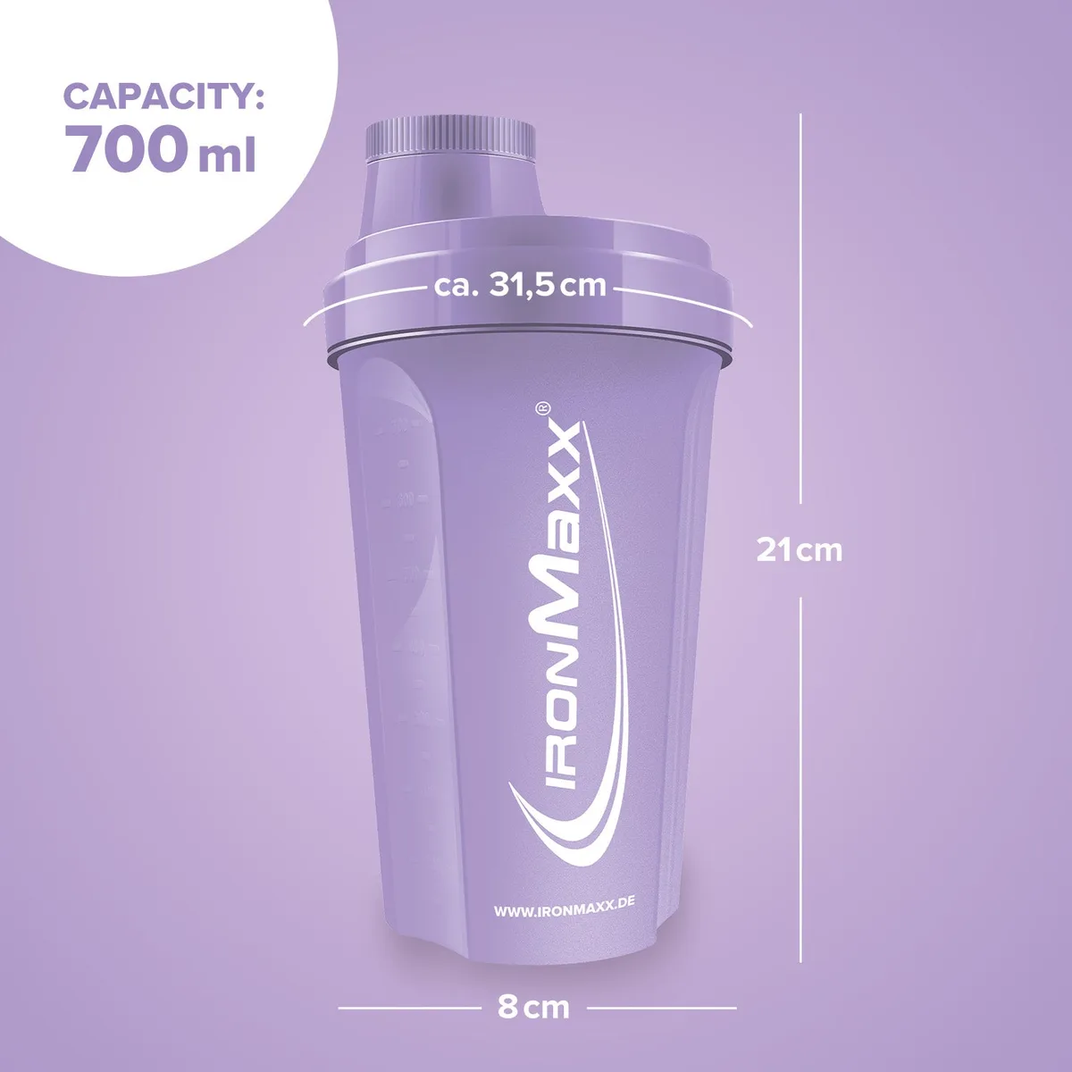 Shaker (700ml) - Lavender – Bild 7