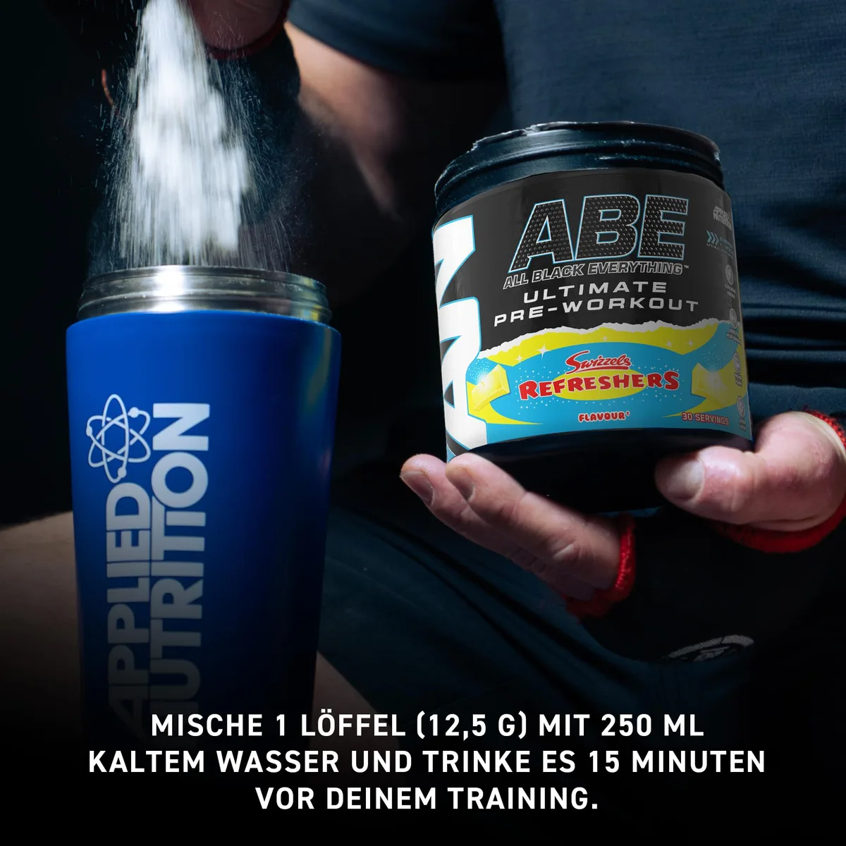 Applied Nutrition ABE Pre Workout Pulver - Pre Booster für Energie & Leistung mit Citrullin, Kreatin Monohydrat, Beta Alanin (375 g – 30 Portionen)(Cherry Cola) – Bild 5