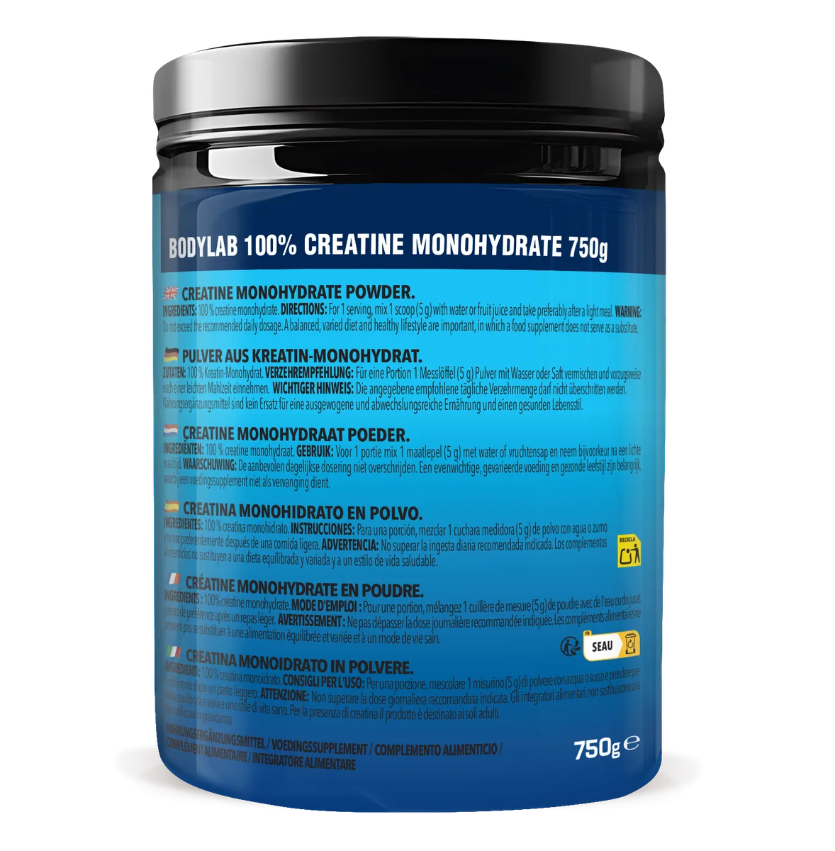 Creatine Monohydrate Powder (750g) – Bild 3