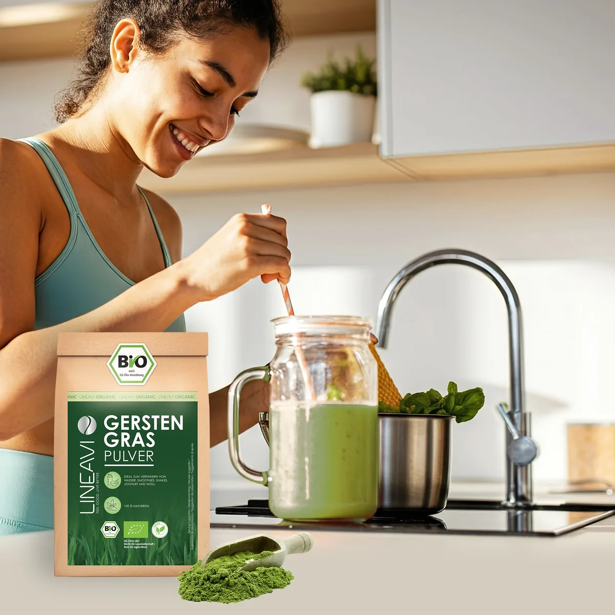 Gerstengraspulver bio (1000g) – Bild 6