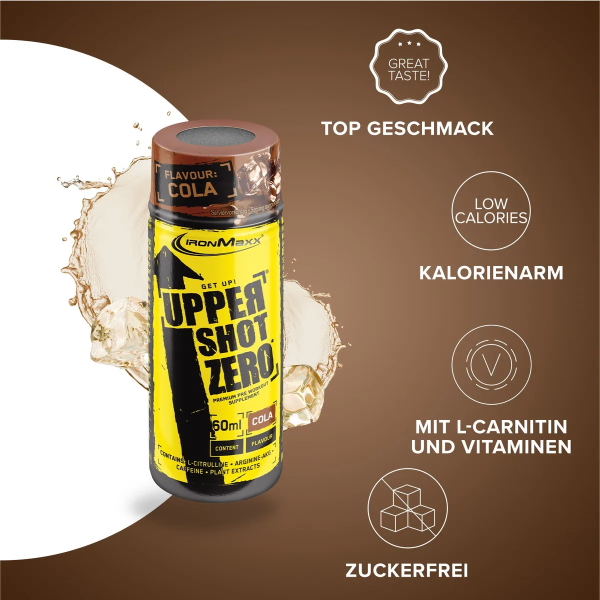 Upper Shot ZERO (60ml) - Cola – Bild 3