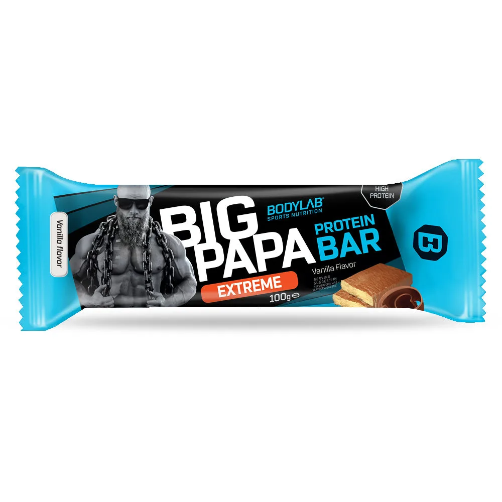BIG PAPA 50% Protein Bar Extreme (12x100g) Schokolade-Toffee – Bild 4