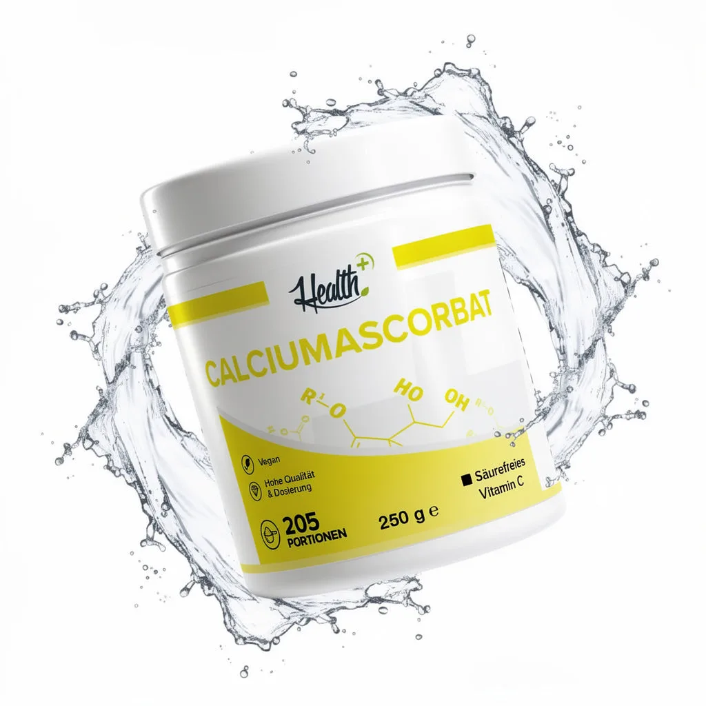 HEALTH+ VITAMIN C PULVER (Calciumascorbat), 250g – Bild 2