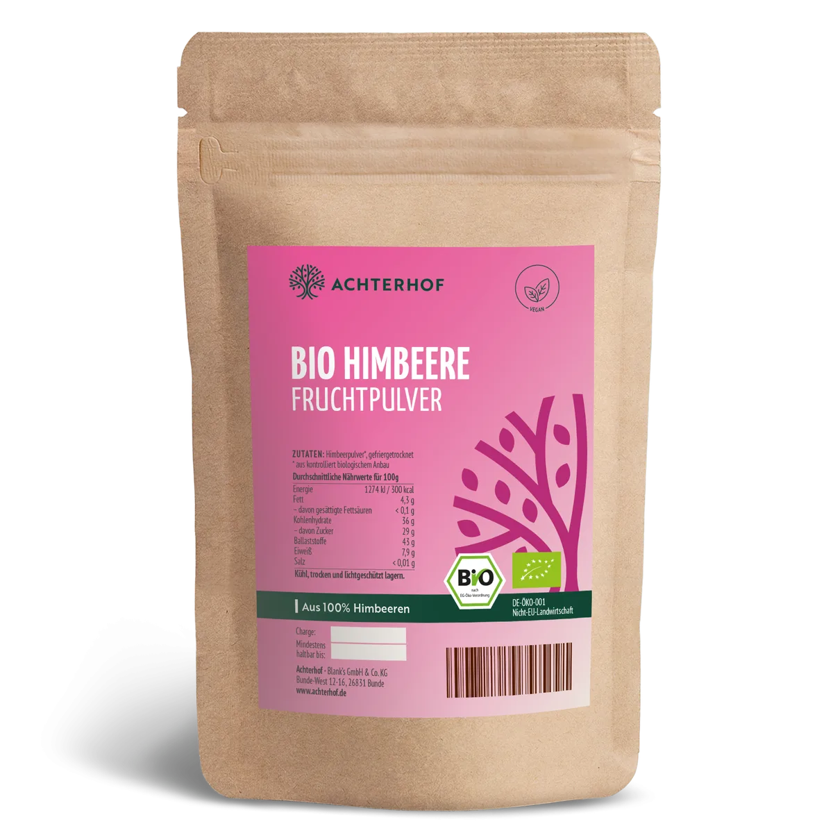 Bio Himbeere Fruchtpulver (100g)