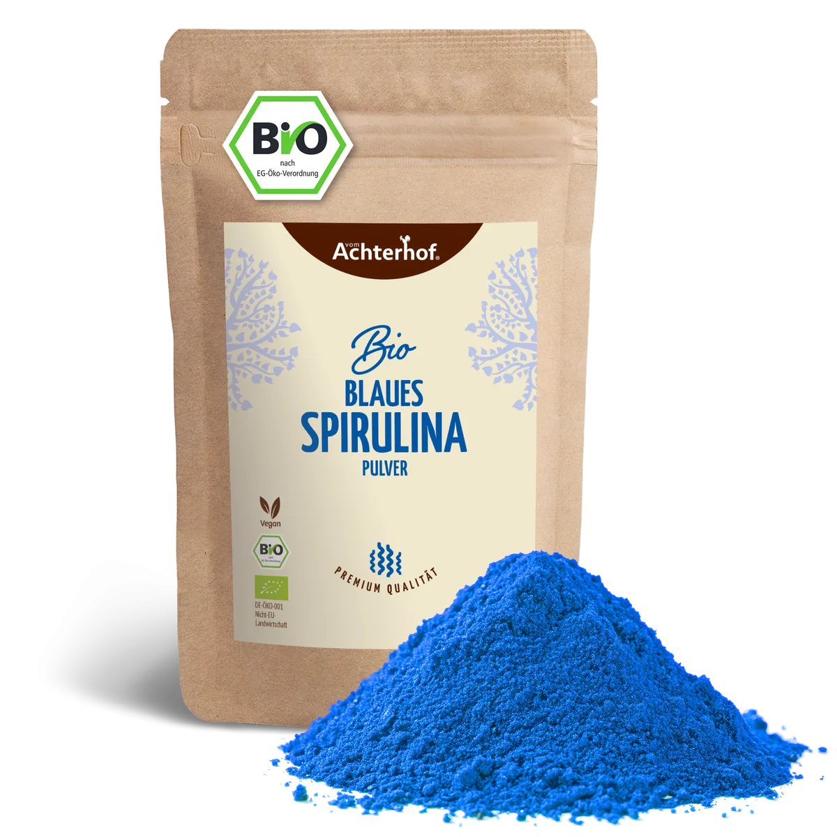 Blaues Bio Spirulina Pulver (100g) – Bild 2