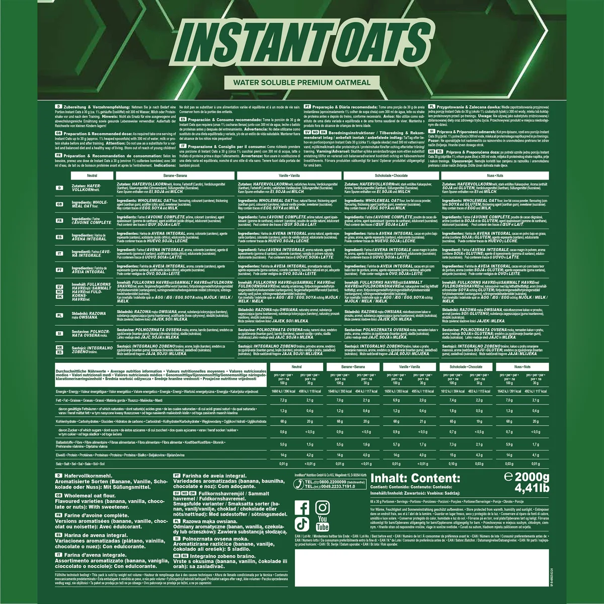Instant Oats (2000g) - Neutral – Bild 4