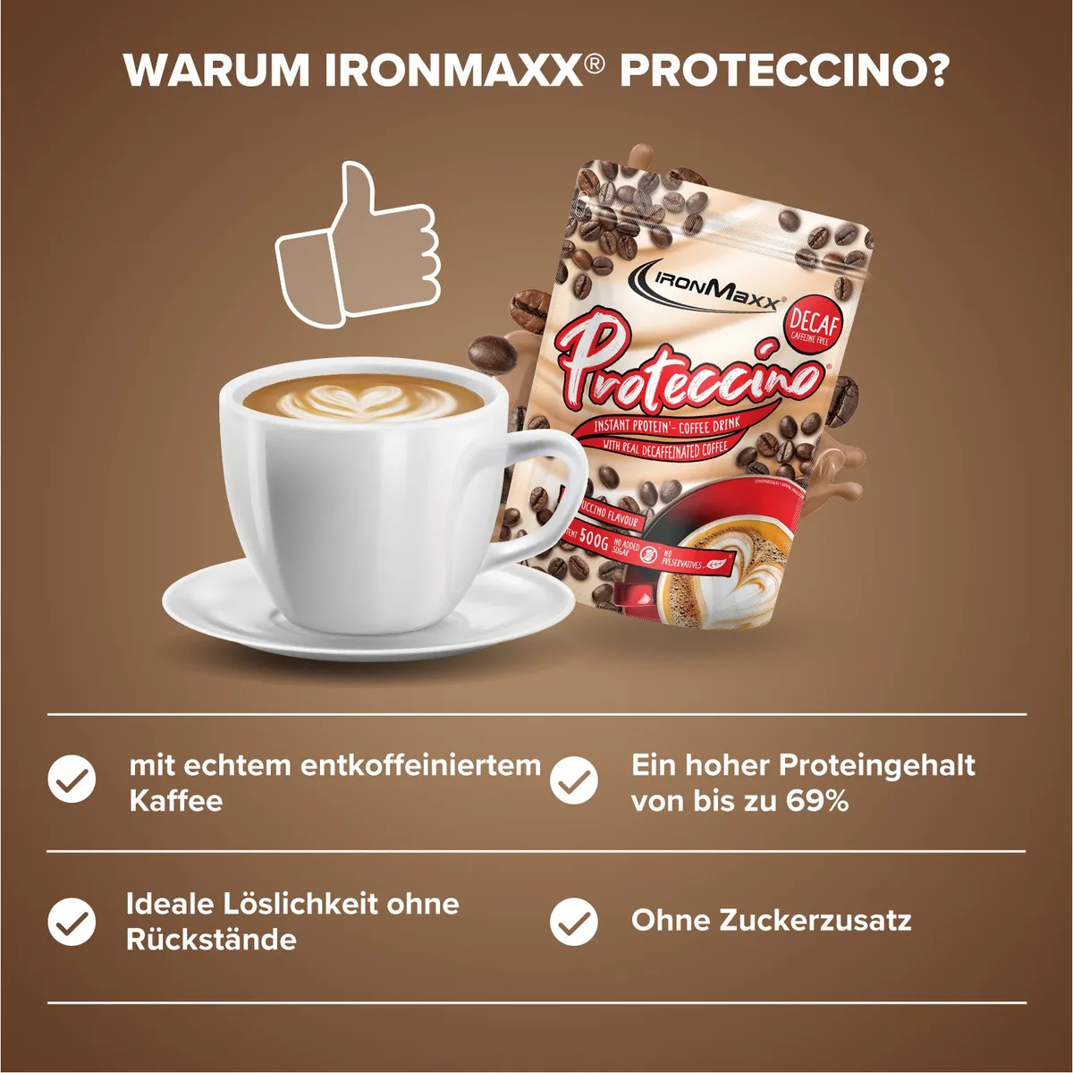 Proteccino (500g) - Decaf Capuccino – Bild 3