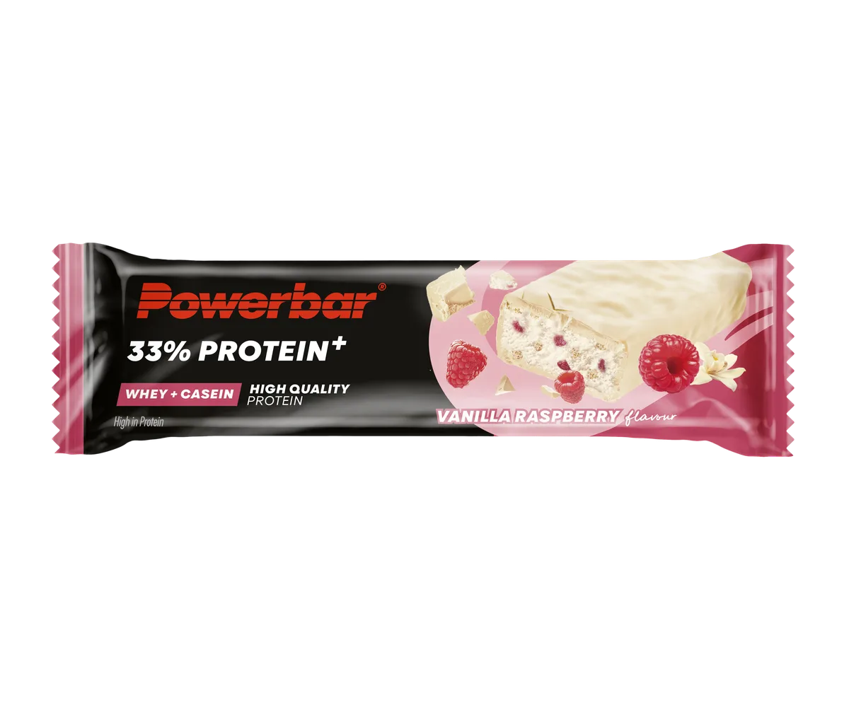 33% Protein+ Bar (10x90g) Vanilla Raspberry – Bild 8
