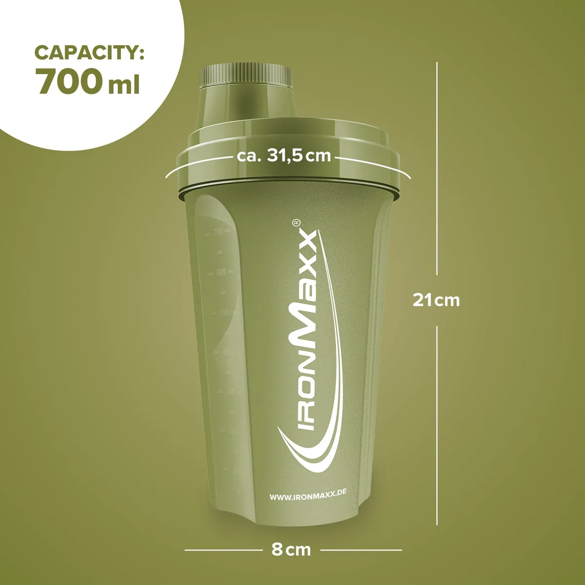 Shaker (700ml) - Navy Green – Bild 7