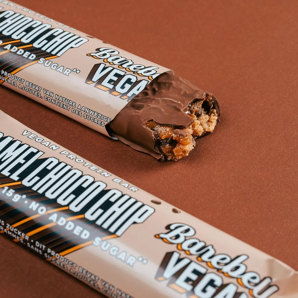 Vegan Protein Bar (55g) Caramel Choco Chip – Bild 6