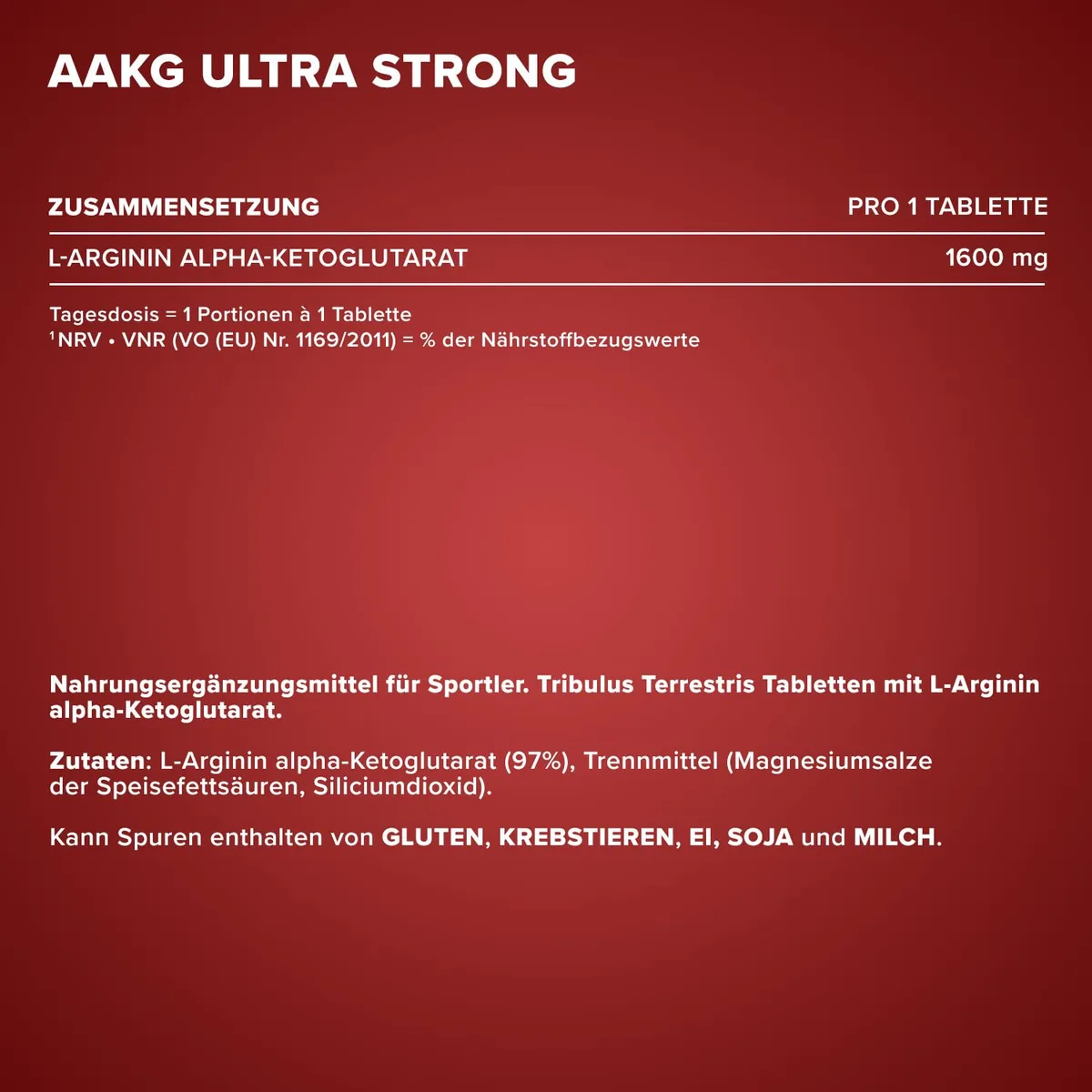 IronMaxx AAKG Ultra Strong - 180 Tabletten | Hochdosiertes Arginin Alpha-Ketoglutarat | Zuckerfrei & laktosefrei | Für aktive Menschen – Bild 4