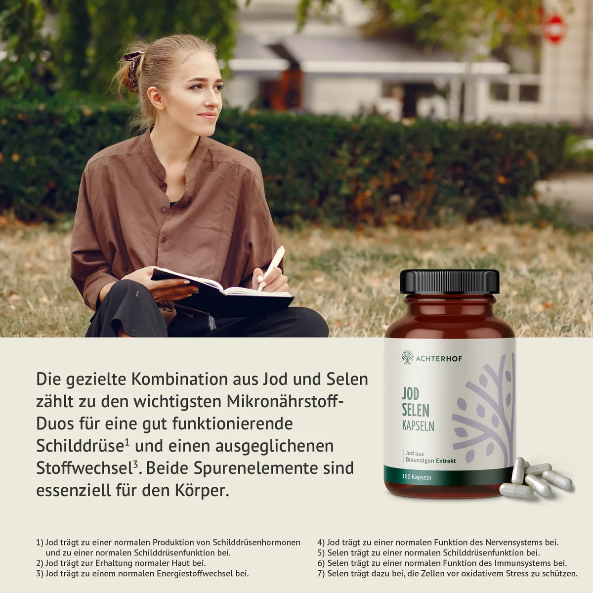 Jod Selen Kapseln (180 Kapseln) – Bild 3