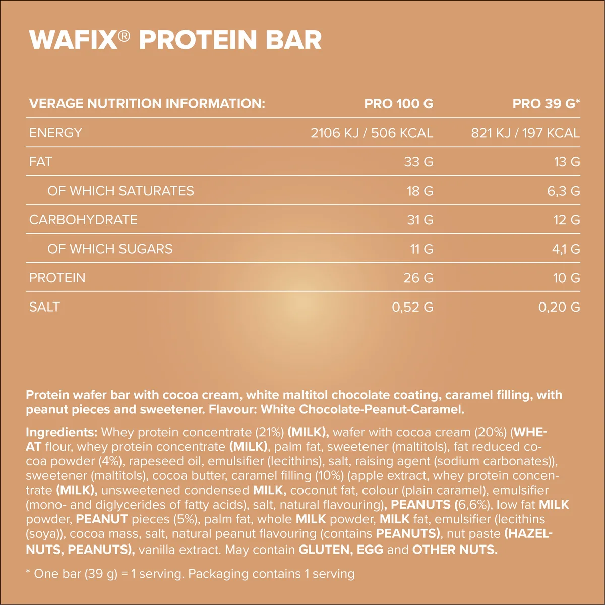 Wafix (24x39g) - White Peanut Caramel – Bild 5