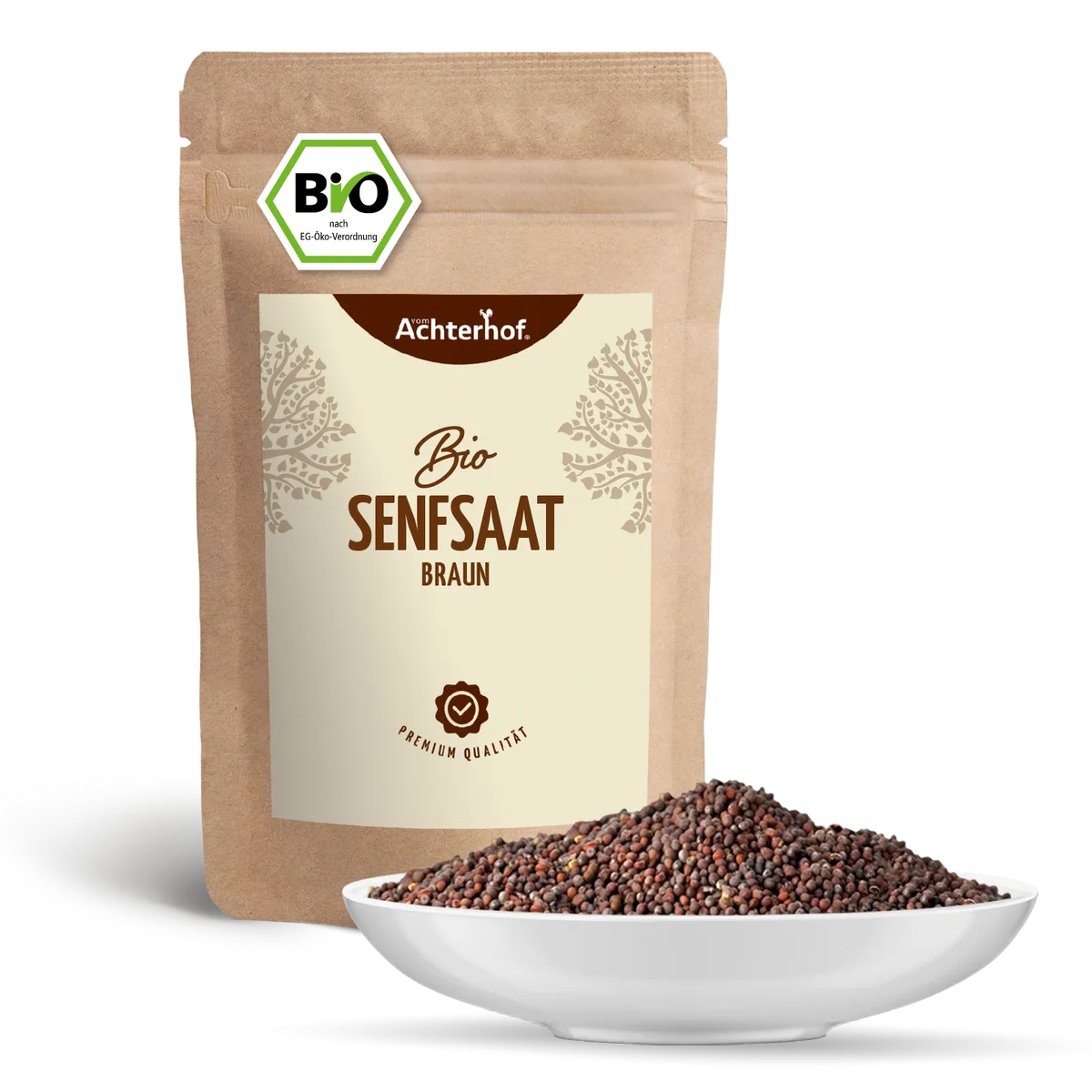 Senfsaat braun ganz Bio (500g) – Bild 2