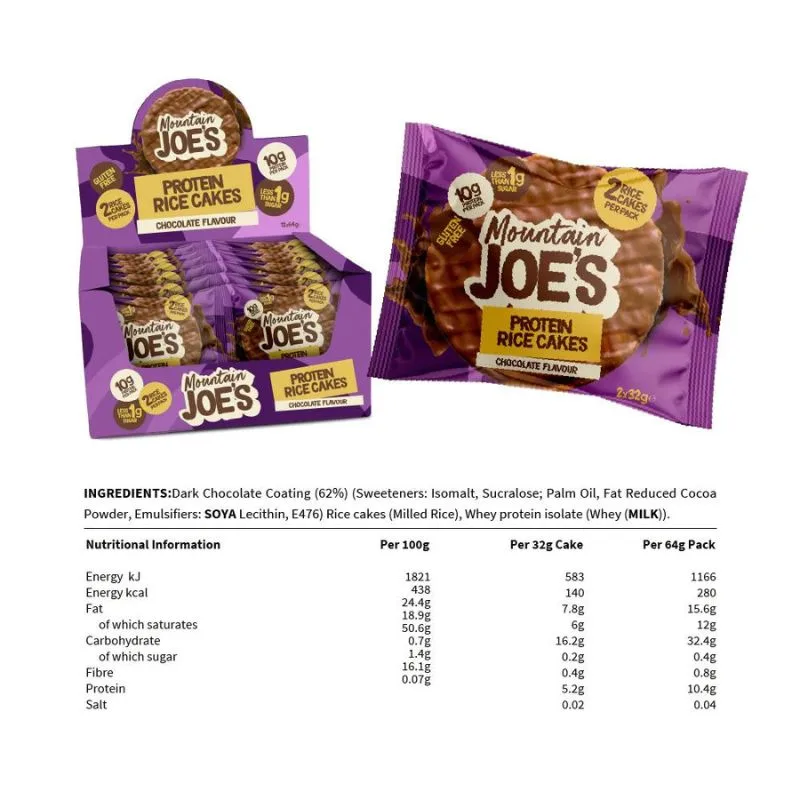 Mountain Joe's Protein Rice Cake Chocolate – Bild 5