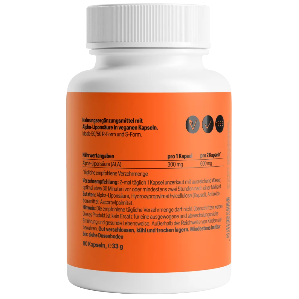 Alpha-Liponsäure 300mg (90 Kapseln) – Bild 3