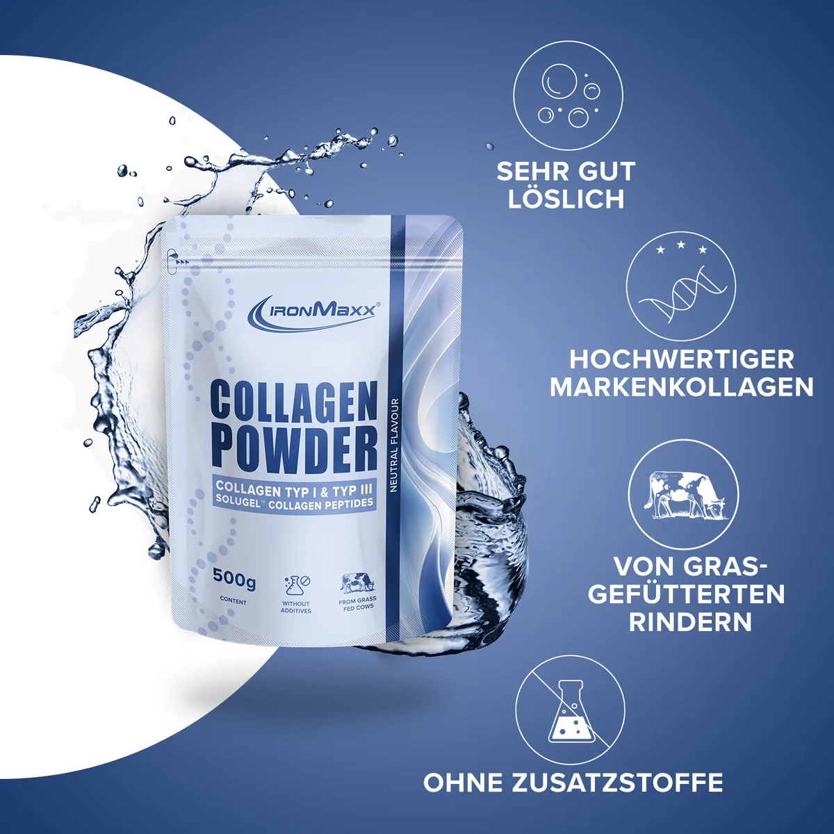 Collagen Powder (500g) - Neutral – Bild 2