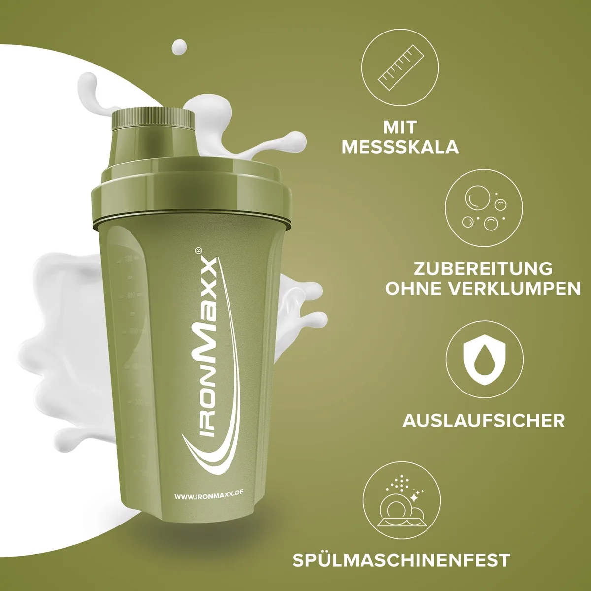 Shaker (700ml) - Navy Green – Bild 2