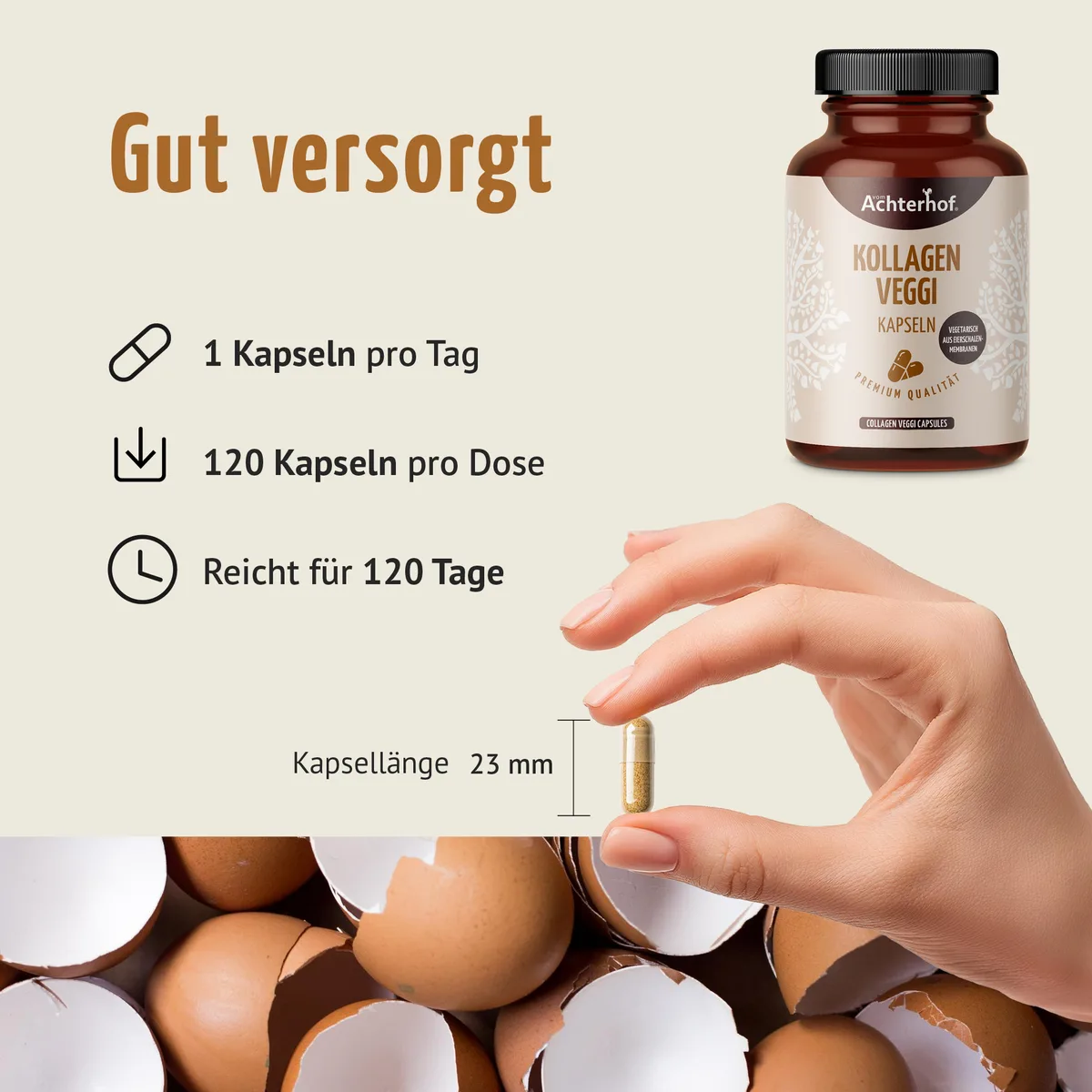 Kollagen Veggi Kapseln (120 Kapseln) – Bild 4