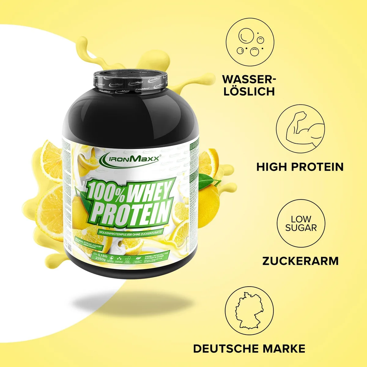 100% Whey Protein (2350g) - Lemon-Yoghurt – Bild 7