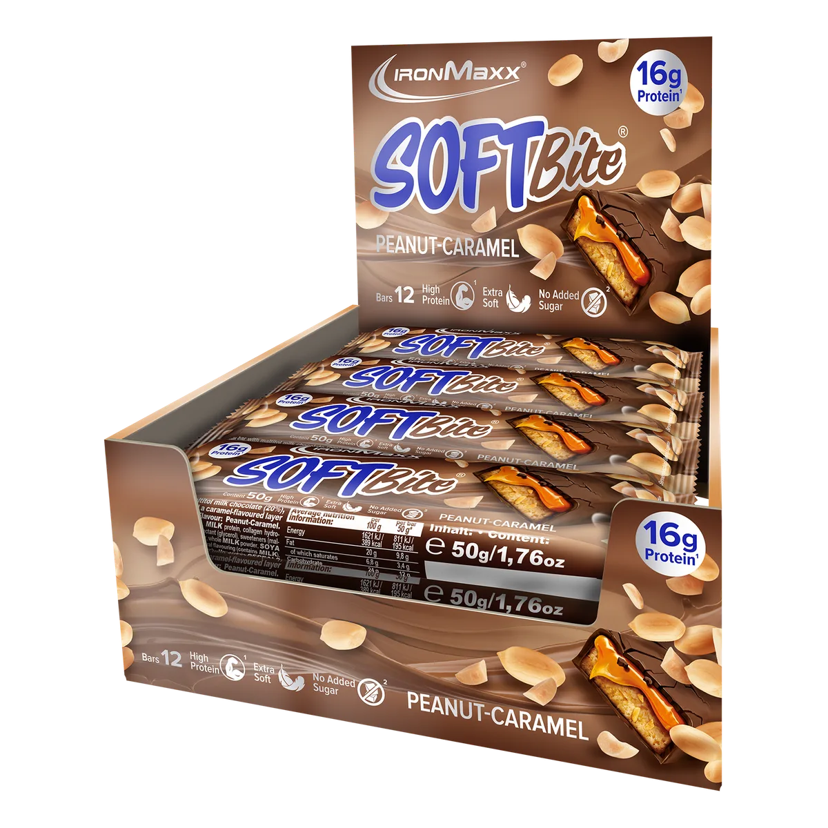 Softbite (12x50g) - Peanut Caramel