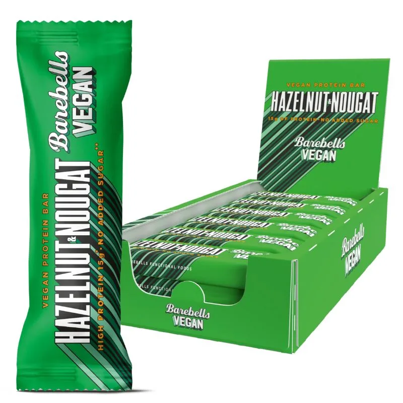 Barebells Vegan Protein Bar 12 x 55g BOX / Caramel Peanut – Bild 3