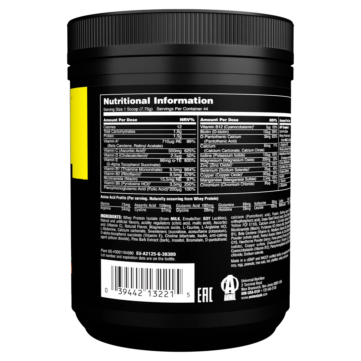 Animal Pak Powder (342g) Cherry Berry – Bild 2