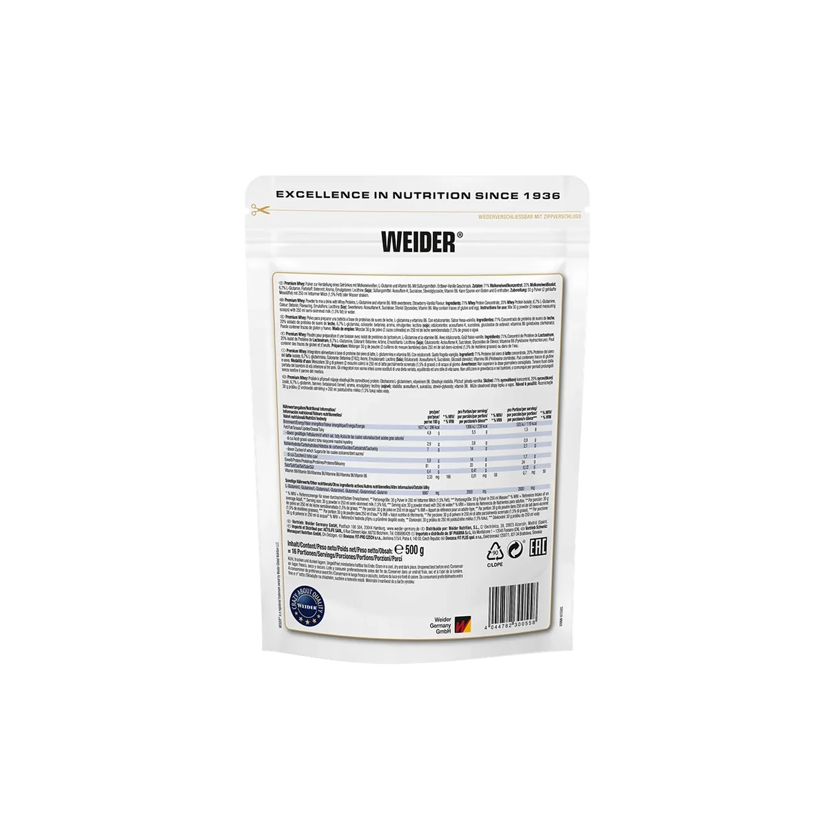 Premium Whey Strawberry Vanilla / 500 g – Bild 7
