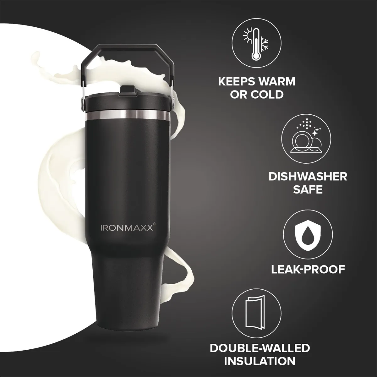 IronMaxx Cup V5.0 (1200ml) - Black – Bild 6
