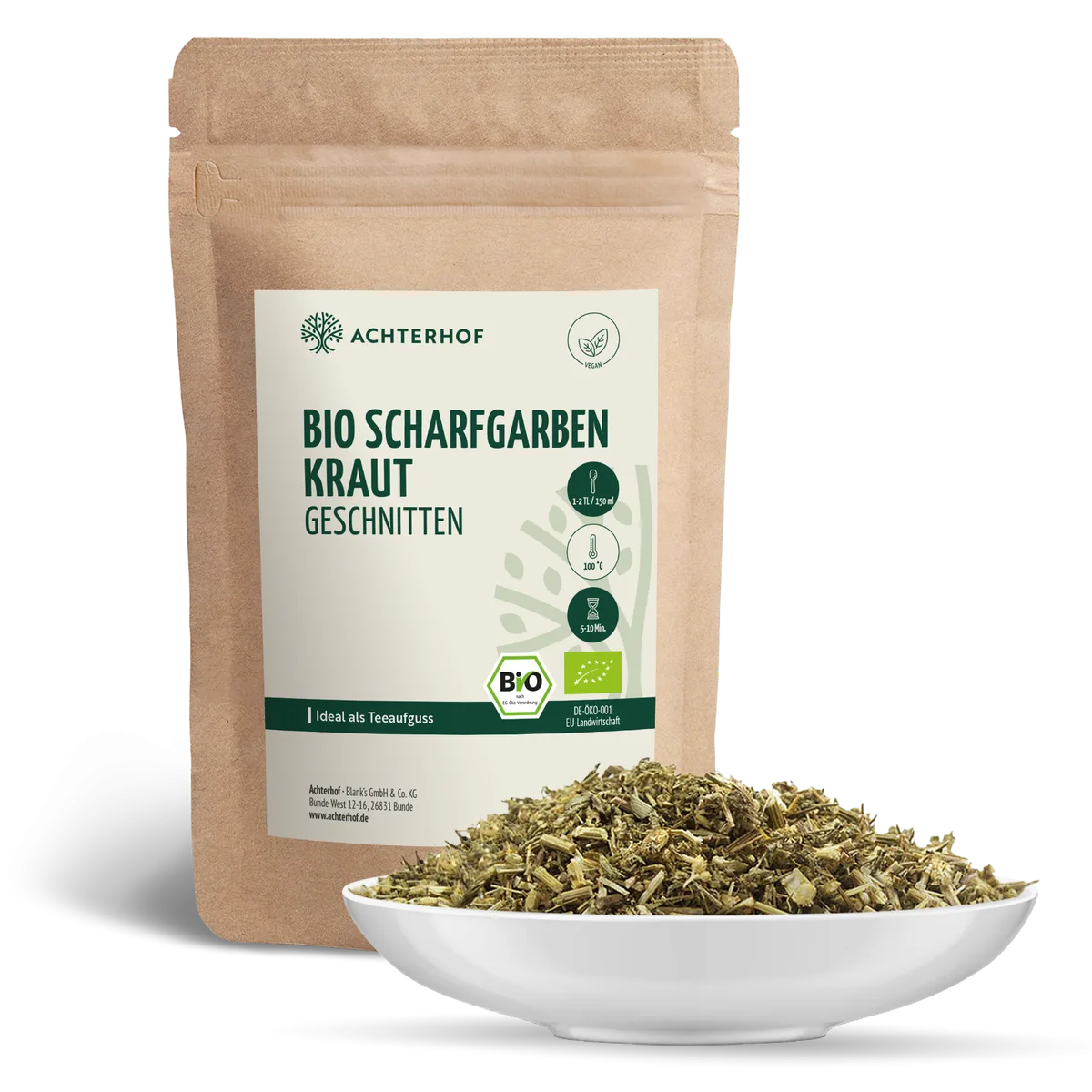 Bio Schafgarbenkraut geschnitten (100g) – Bild 2