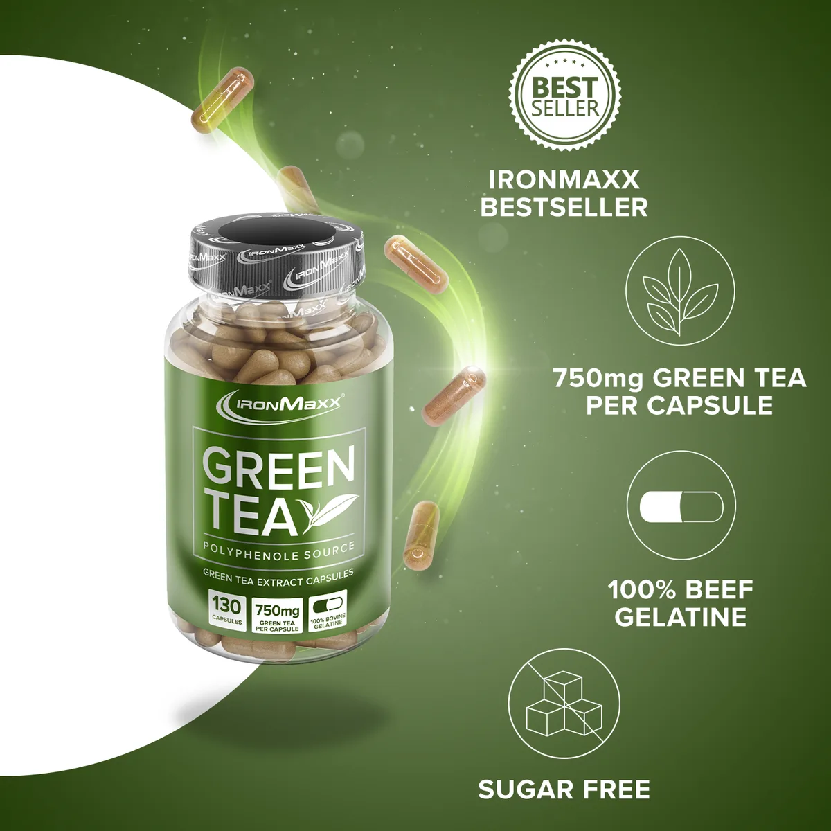 Green Tea - 130 Kapseln – Bild 7