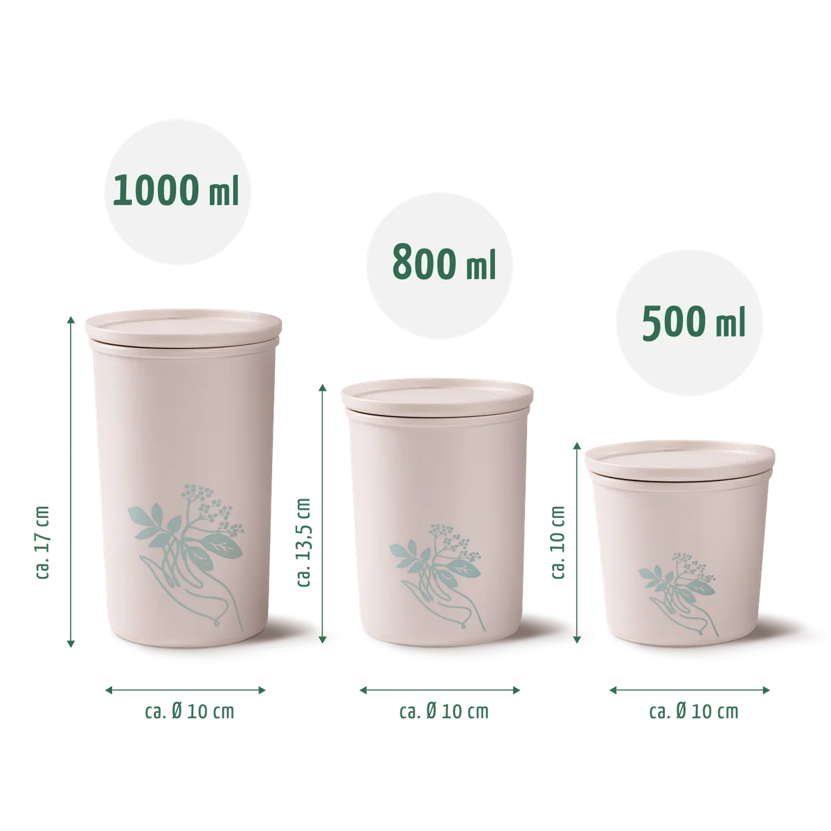 Frischhaltedose 500ml aus recyceltem Kunststoff (rPET) – Bild 2
