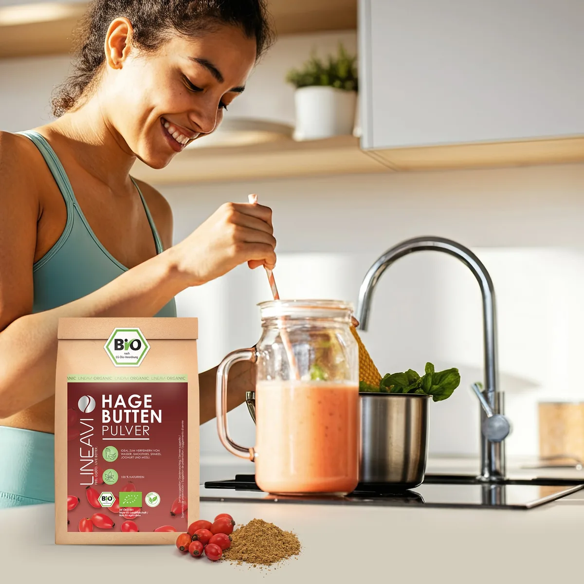 Hagebuttenpulver bio (1000g) – Bild 5