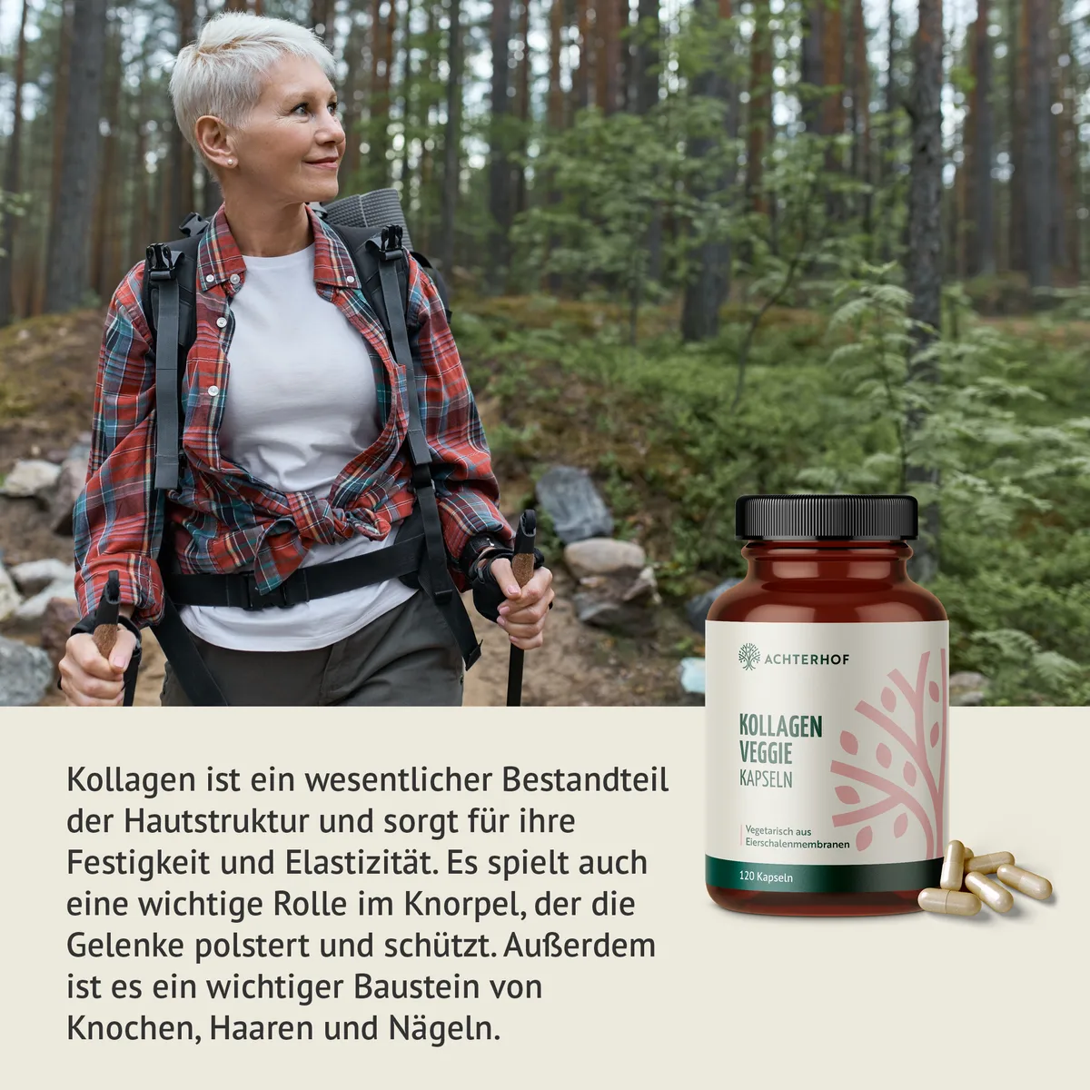 Kollagen Veggie Kapseln (120 Kapseln) – Bild 3